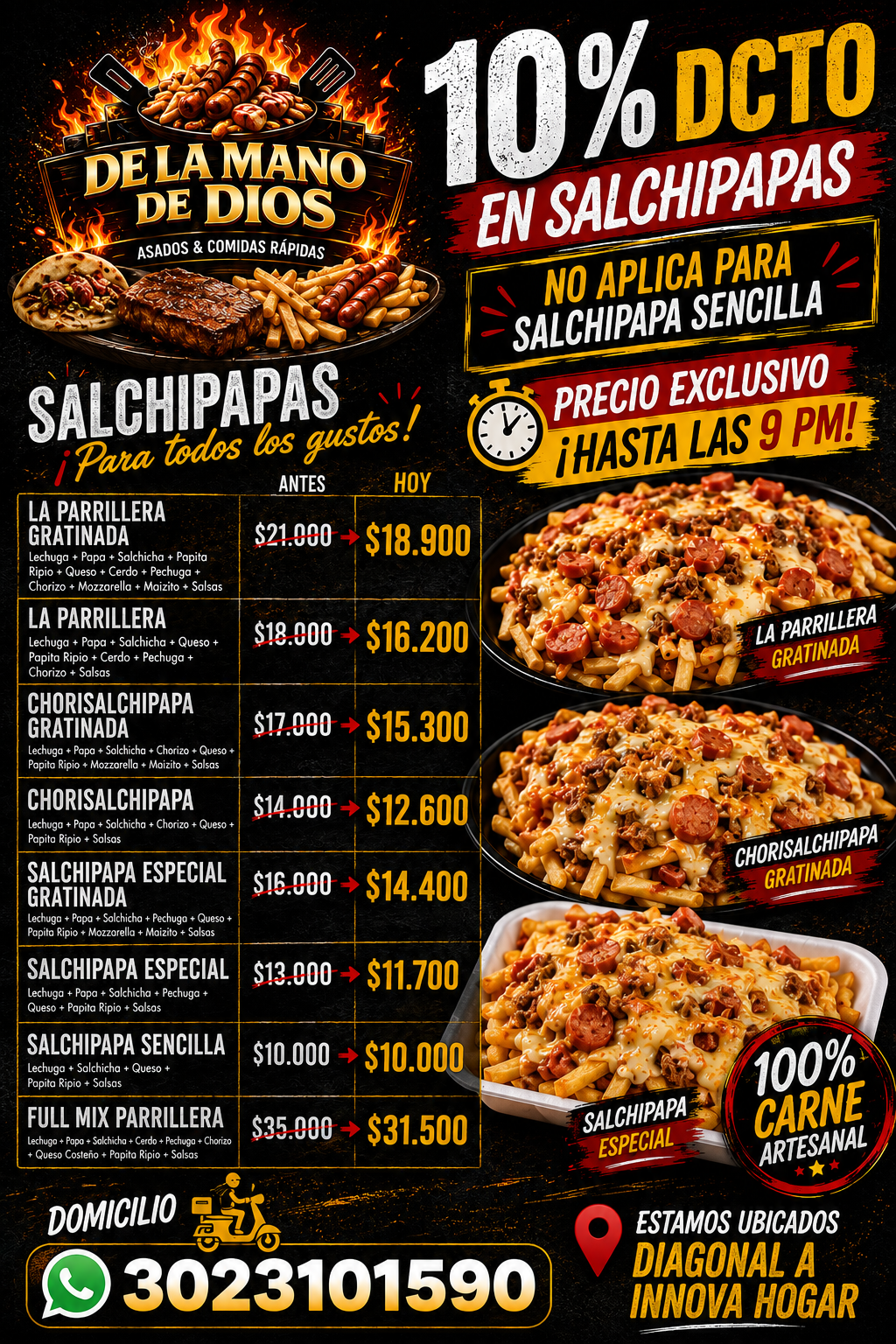Salchipapas 